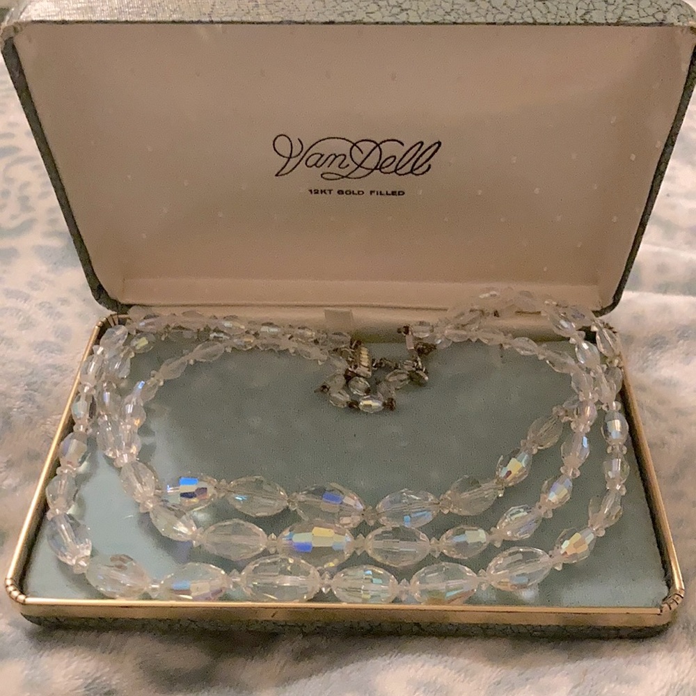 Vintage Cut Crystal Necklace